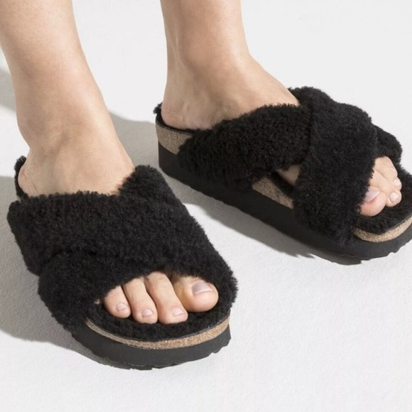 NEW Papillo Birkenstock Daytona Shearling Sandals - Picture 5 of 6